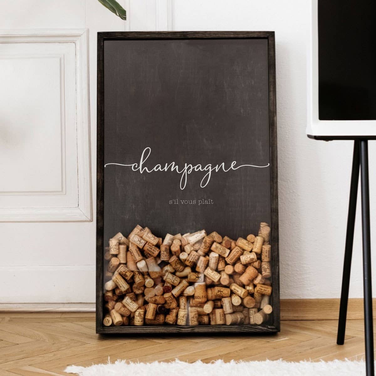 Champagne-decor, houten wijnkurkkist „Champagne”