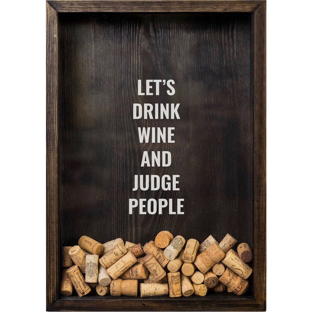 Wijndecor, wijnkurkhouder „Let's Drink Wine” wijnbord