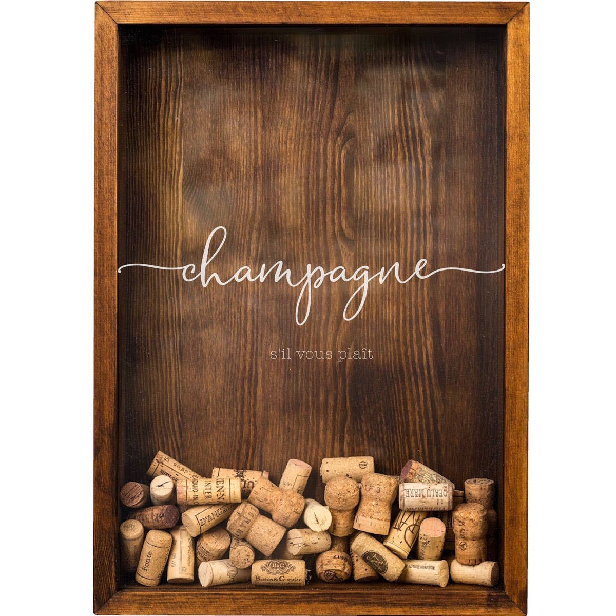 Champagne-decor, houten wijnkurkkist „Champagne”