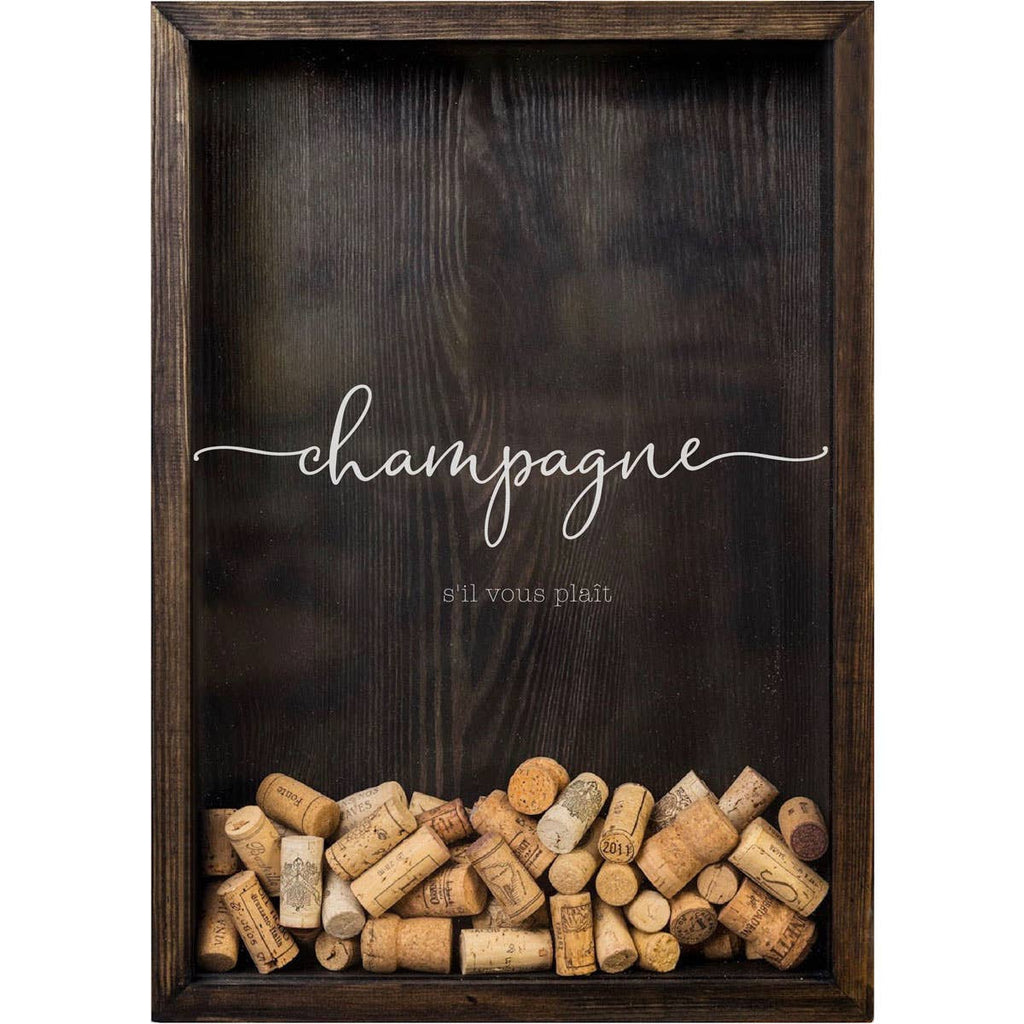 Champagne-decor, houten wijnkurkkist „Champagne”