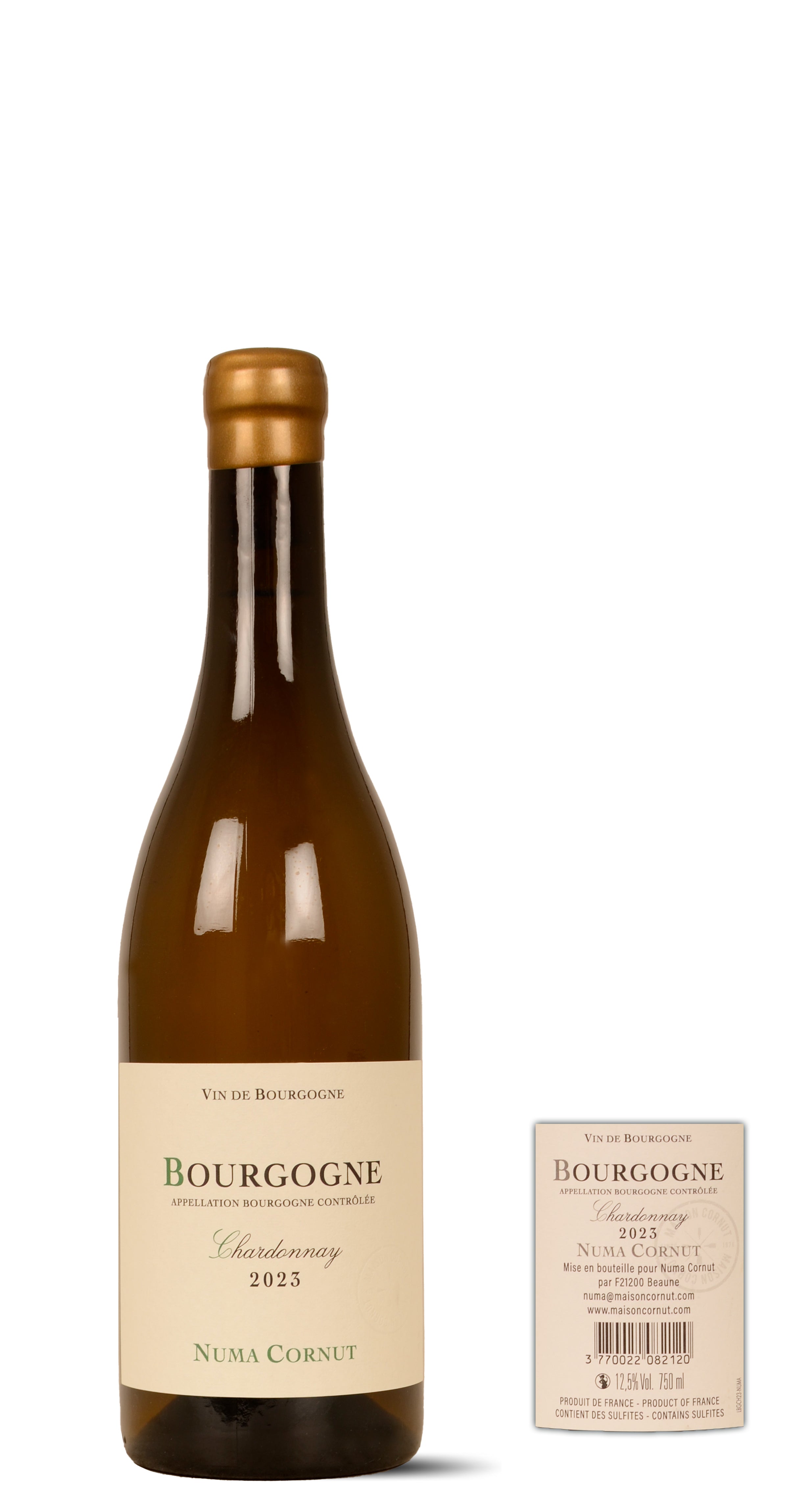 2023 - Maison Numa Cornut - Grand Vin de Bourgogne - Chardonnay - 0,75 Ltr. - Blanc