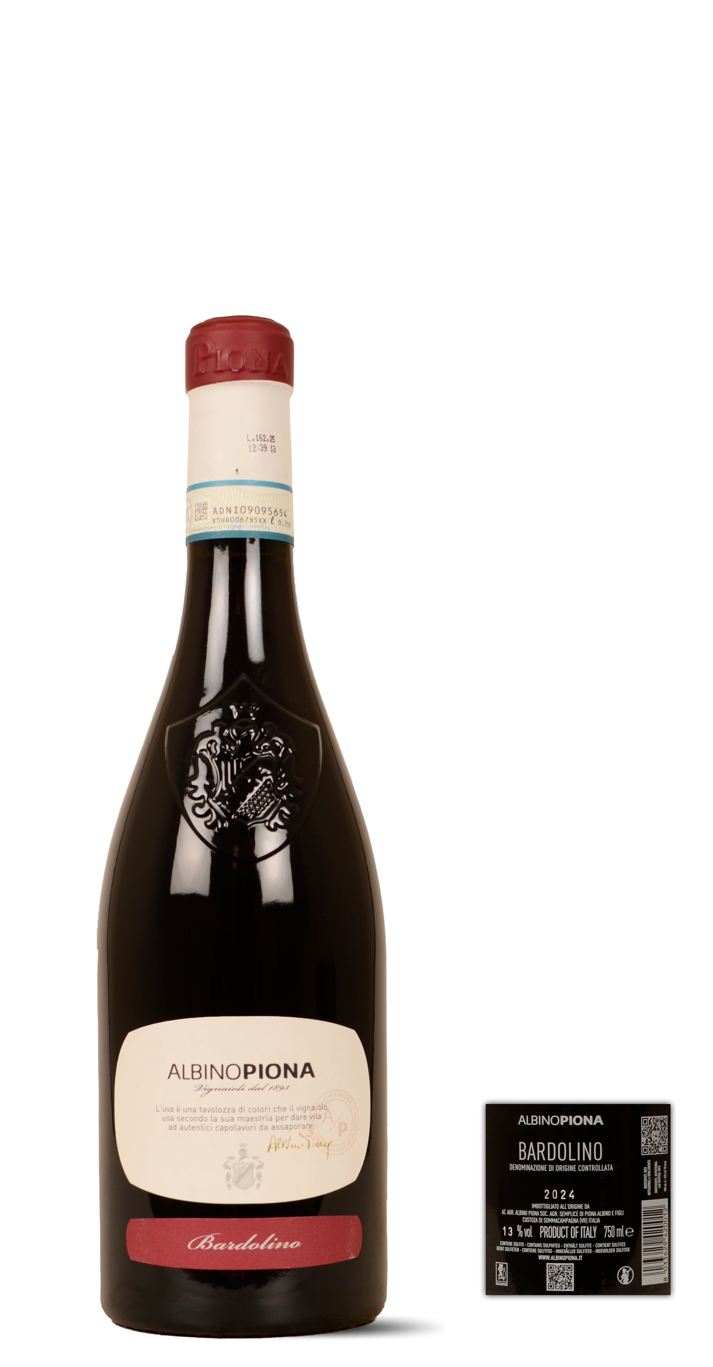 2024 - Albino Piona - Bardolino Albino Piona - Corvina Veronese 80 percent Rondinella 20 percent . - 0,75 Ltr. - Rosso