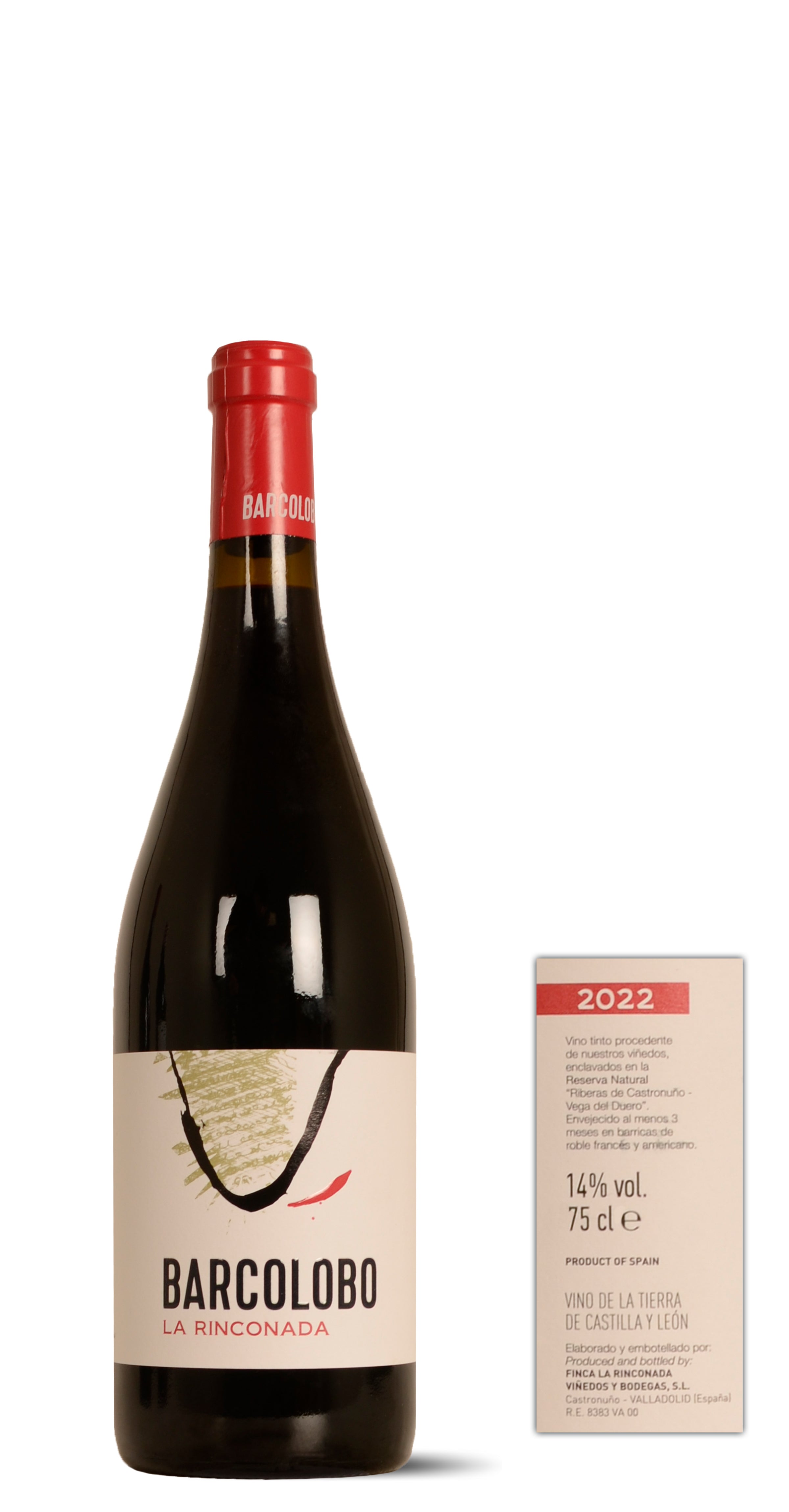 2022 Barcolobo La Rinconada Tempranillo Barrica  0,75 Ltr.  Tinto