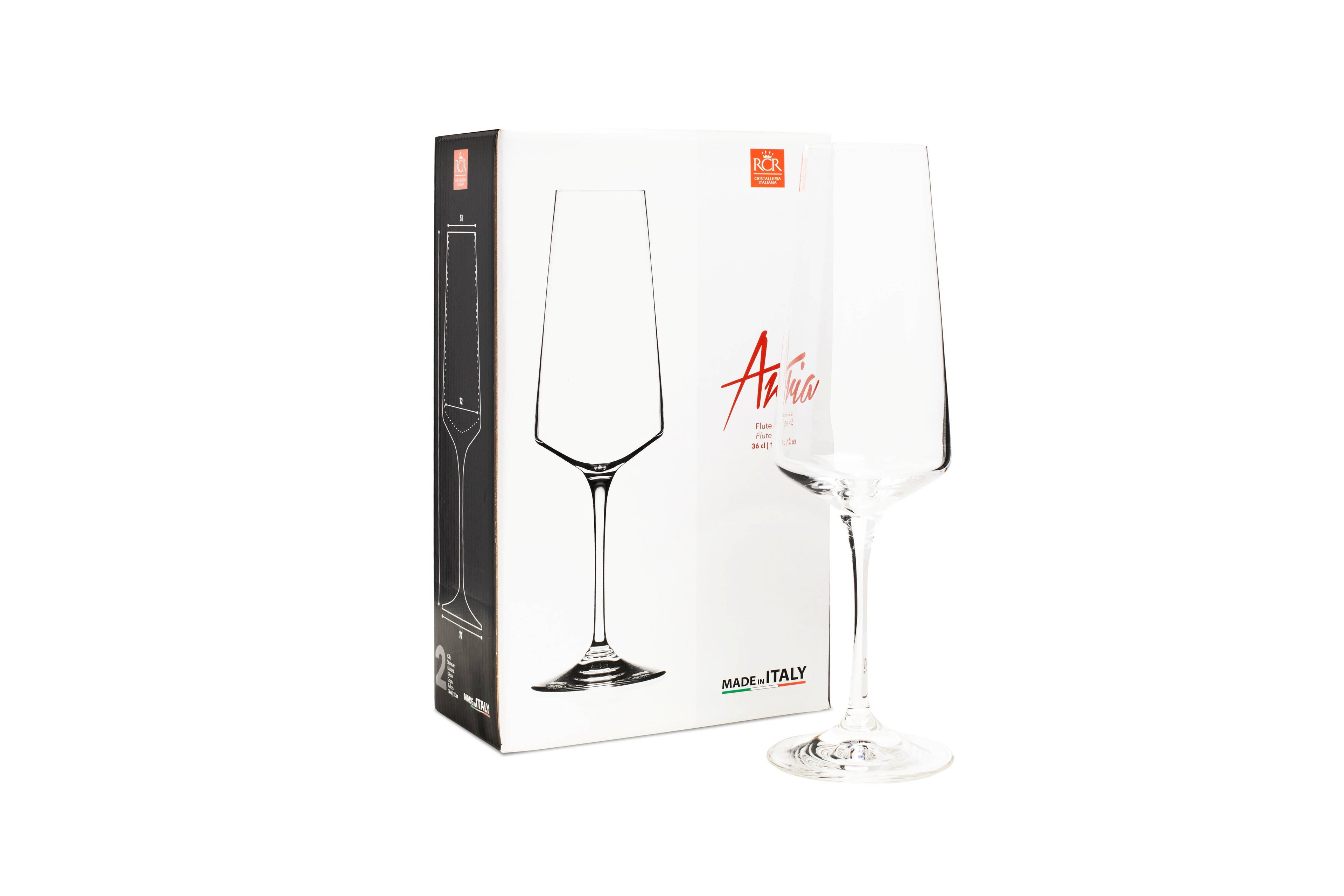 CHAMPAGNEFLUTE 36 CL ARIA SET VAN 2