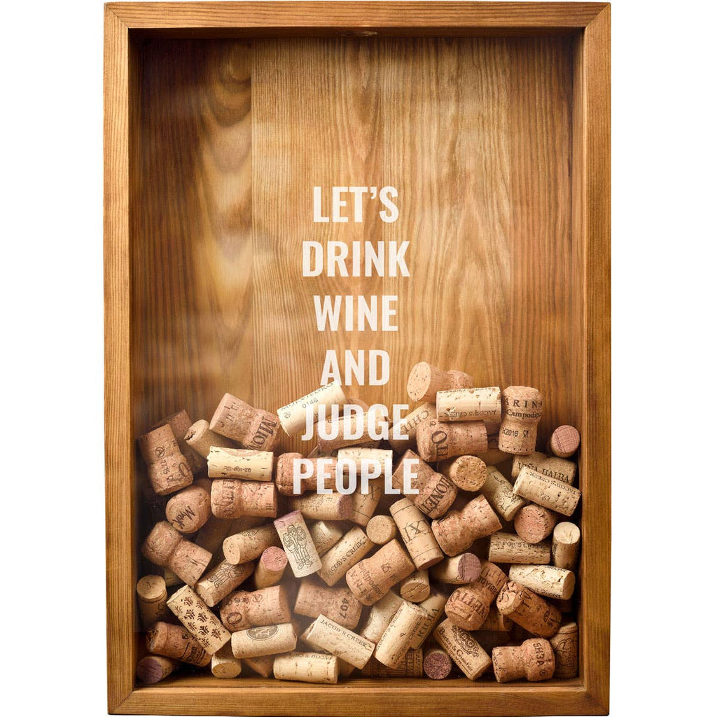 Wijndecor, wijnkurkhouder „Let's Drink Wine” wijnbord