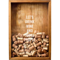 Wijndecor, wijnkurkhouder „Let's Drink Wine” wijnbord