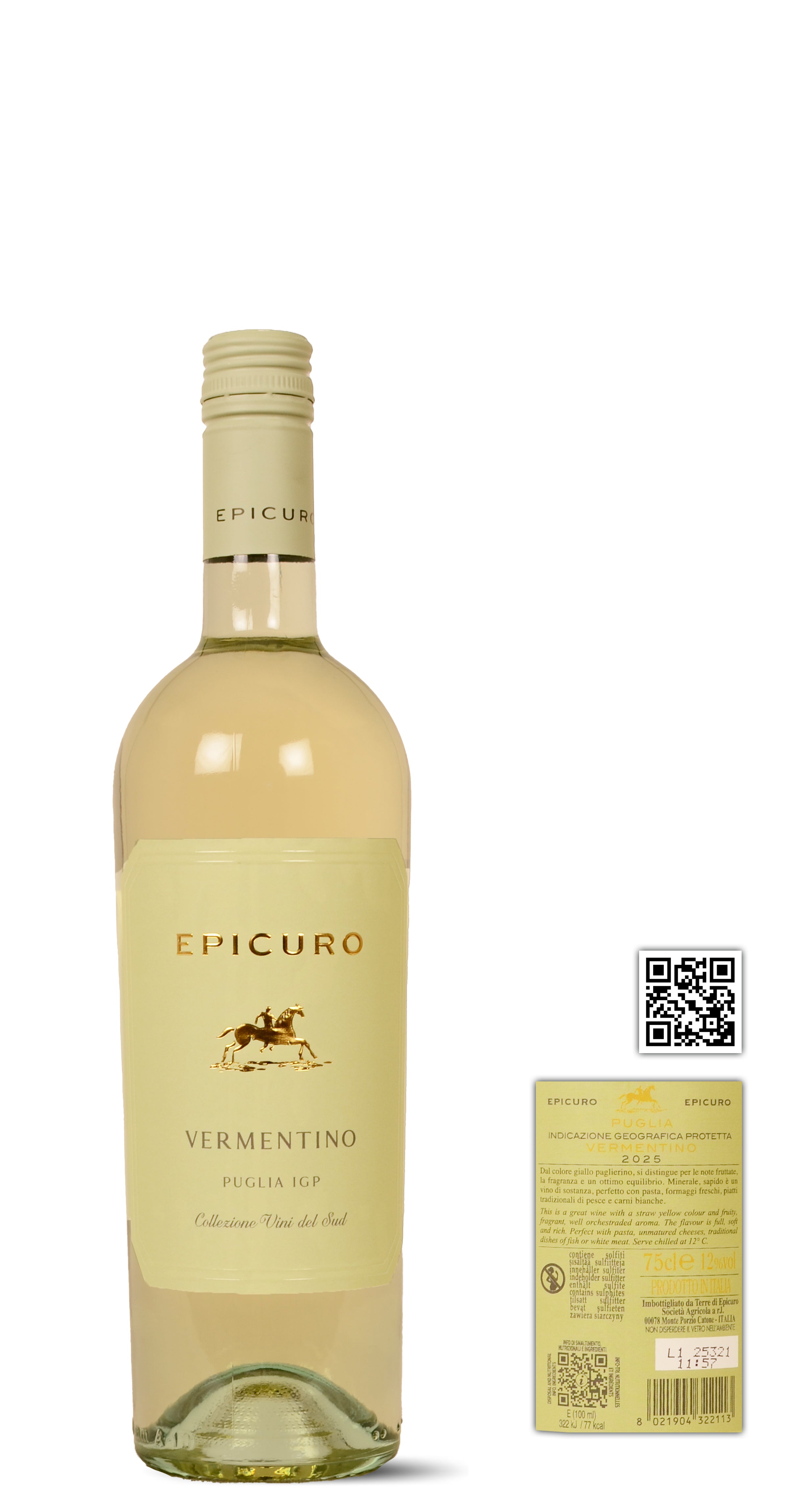 2025 Epicuro IGP Puglia screw cap Vermentino