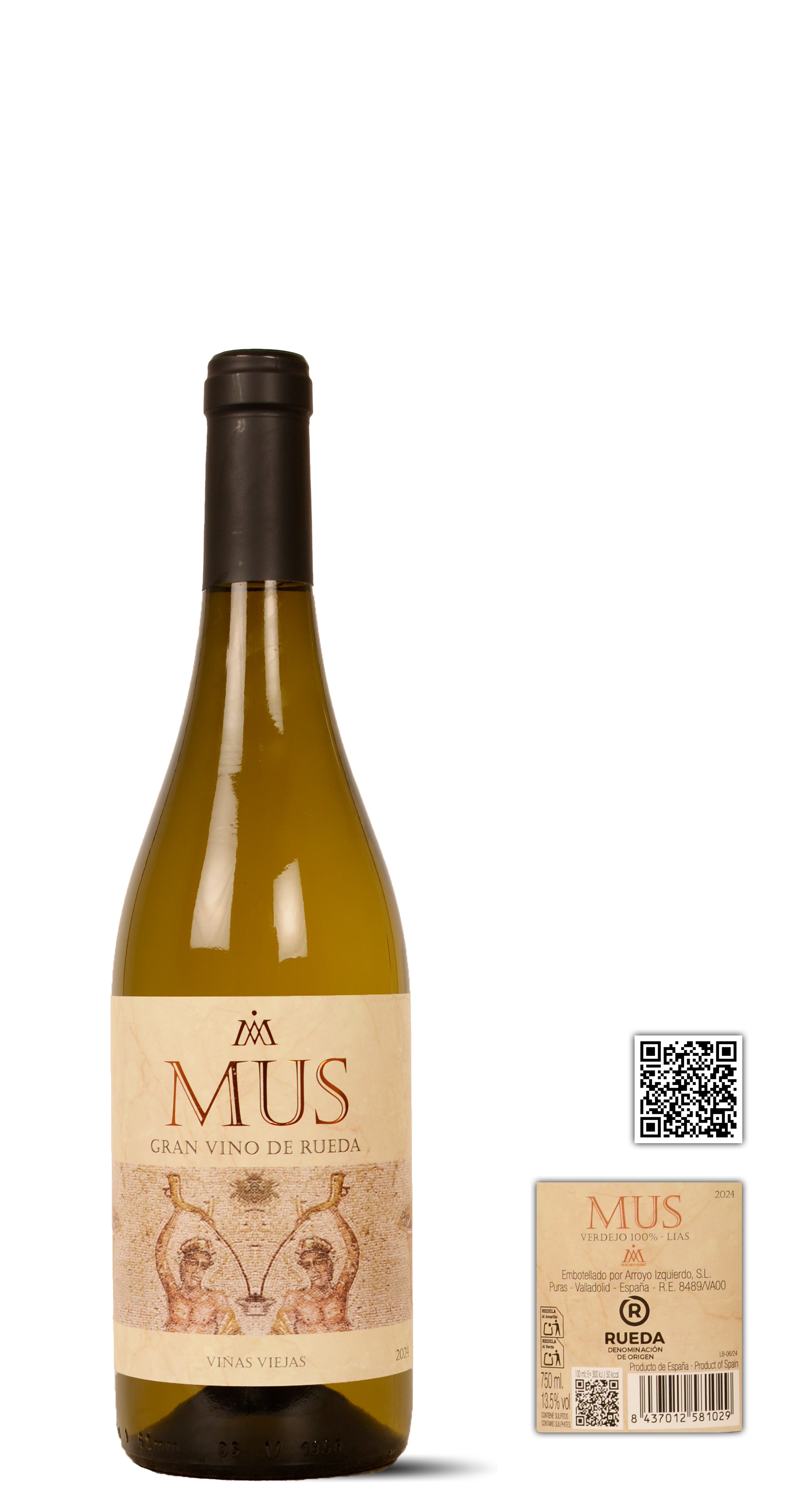 2024 - Arroyo Izquierdo - Rueda - Mus Lías 'Verdejo', 75% from inox onlees, 25% barrel aged - 0,75 Ltr. - Blanco