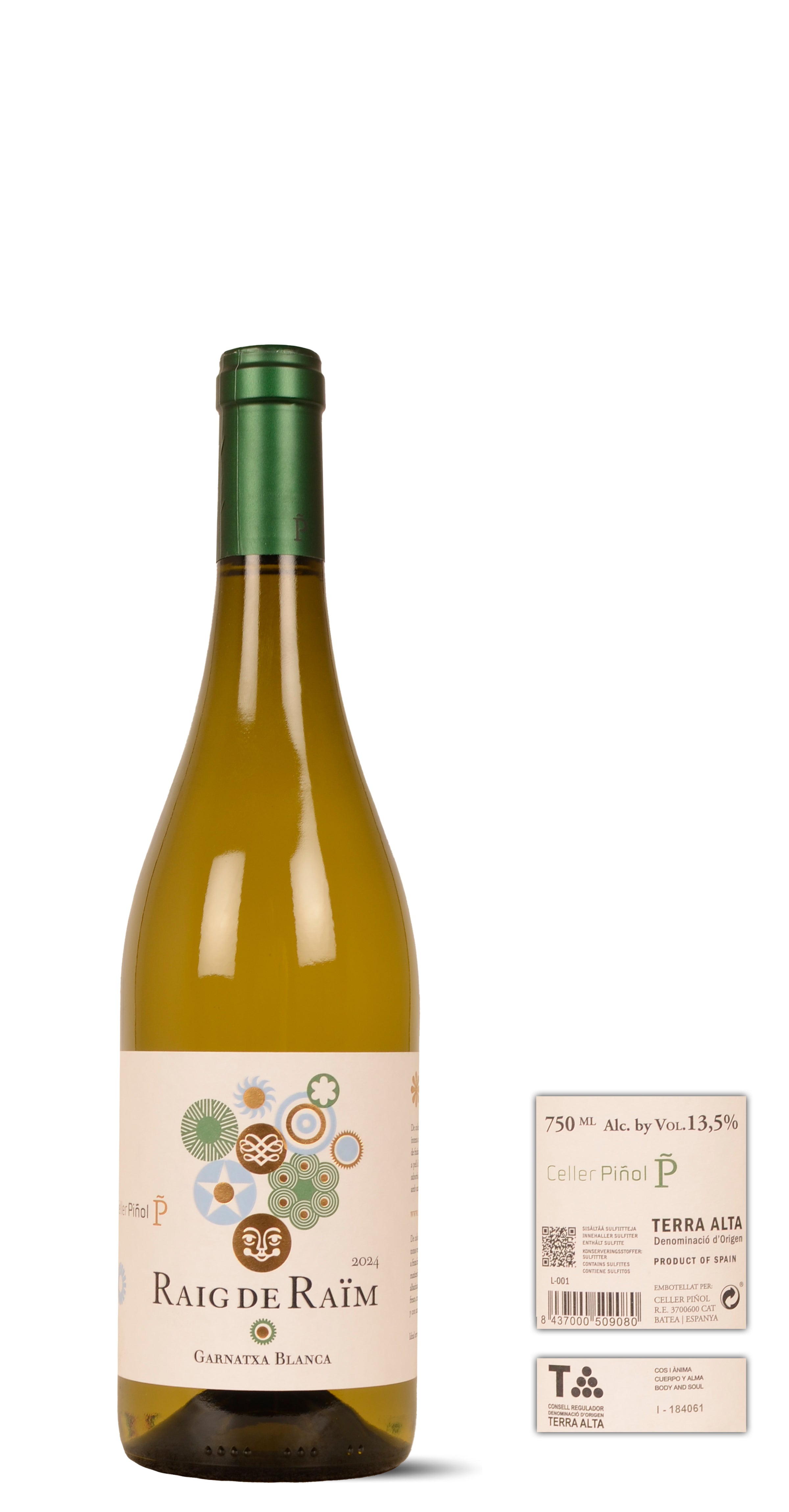 2024 - Celler Pinol - Raig de Raim - Garnacha blanca (80%), Macabeo (20%) - 0,75 Ltr. - Blanco