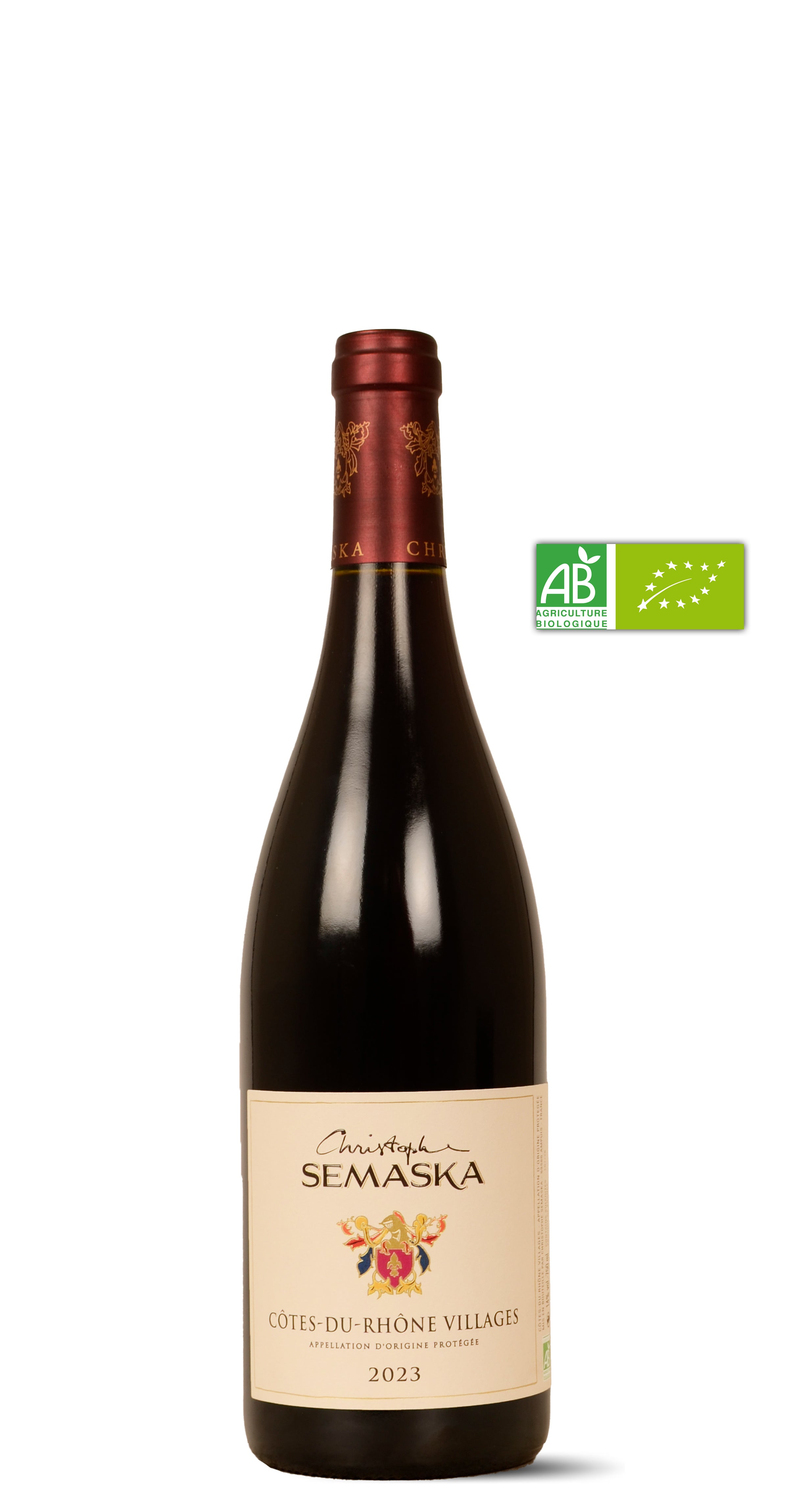 2023 - Domaine Christophe Semaska - Côtes du Rhône villages - 0,75 Ltr. - Rouge